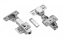 Петля SOLID PLUS накладная самозакрывающаяся, регулировка в 3 плоскостях, с еврошурупом — купить оптом и в розницу в интернет магазине GTV-Meridian.